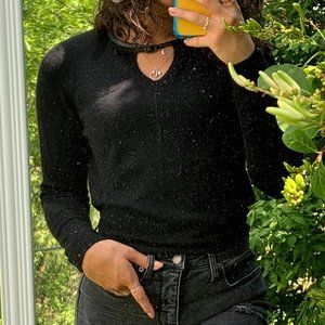 Emma Sofia 100% Cashmere Sweater Black